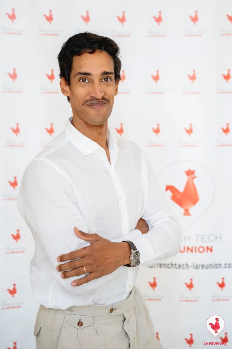 Julien Talbot sur scène, French Tech Réunion