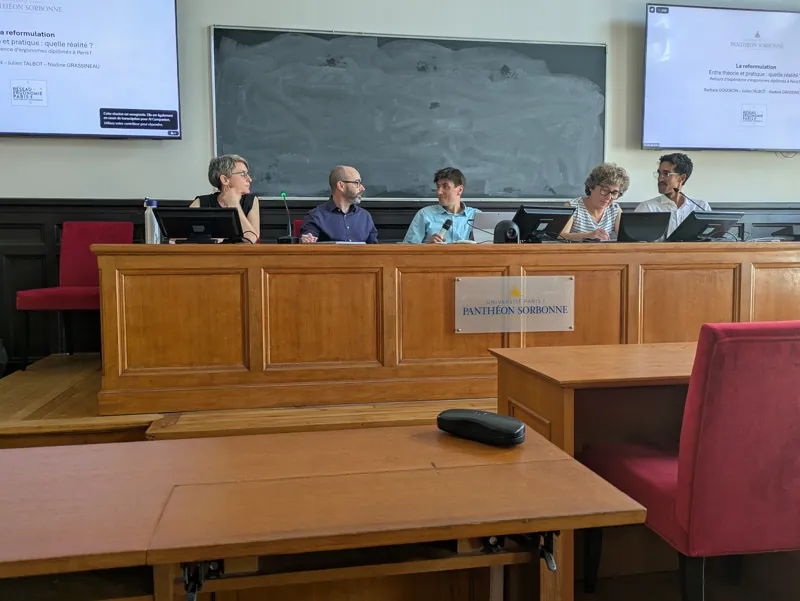 Julien Talbot sur scène, Université Paris 1 Panthéon-Sorbonne