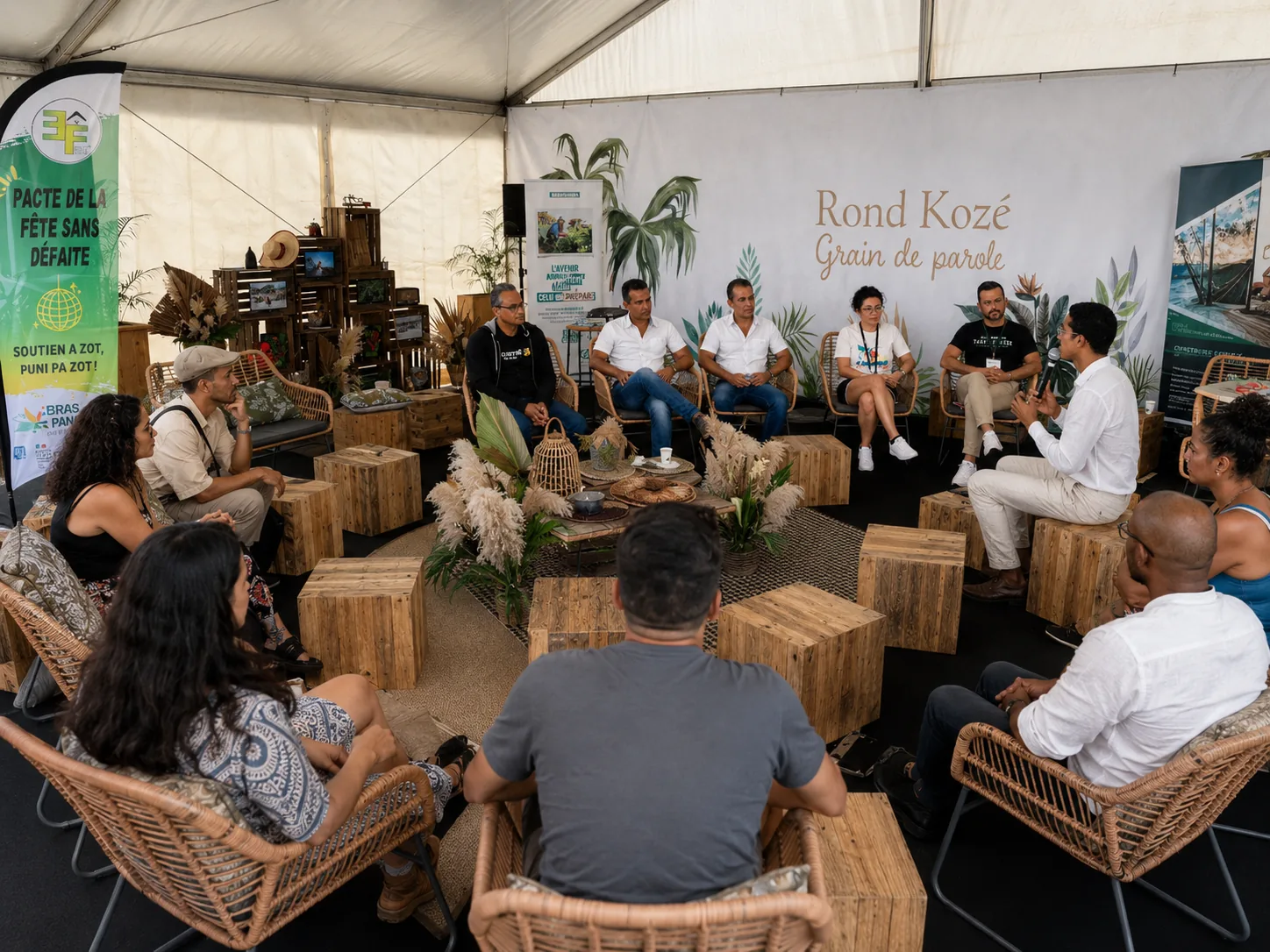 Julien Talbot intervient à la Foire Agricole de Bras-Panon