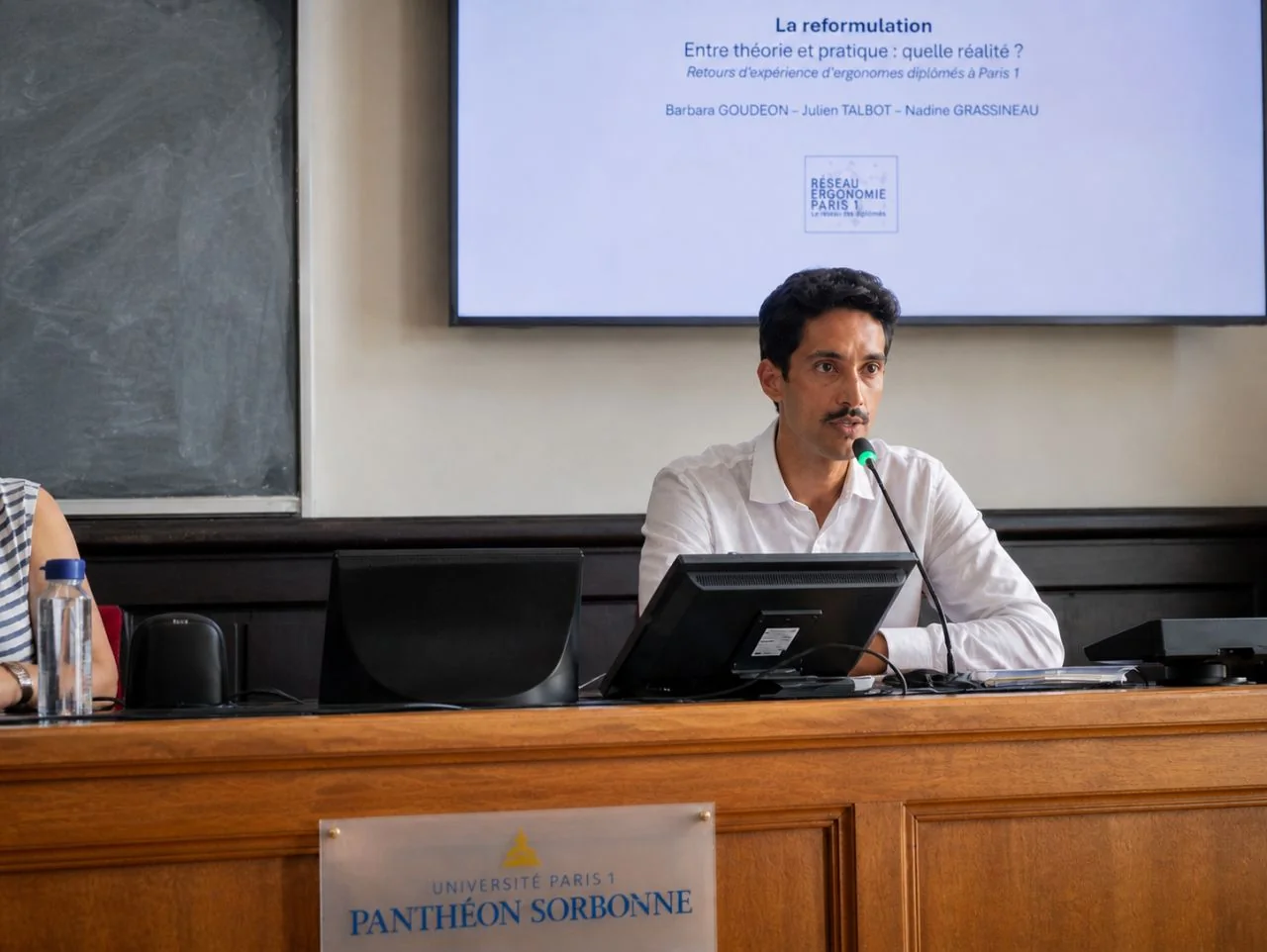 Julien Talbot prend la parole à l’Université Paris 1 Panthéon-Sorbonne